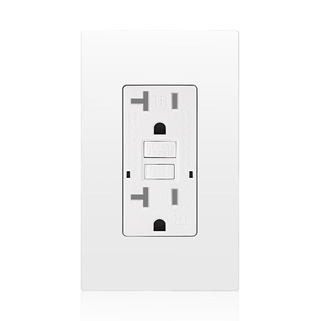 20 Amp WR TR Isolated Ground GFCI Duplex Receptacle 125V Wall Plates Included