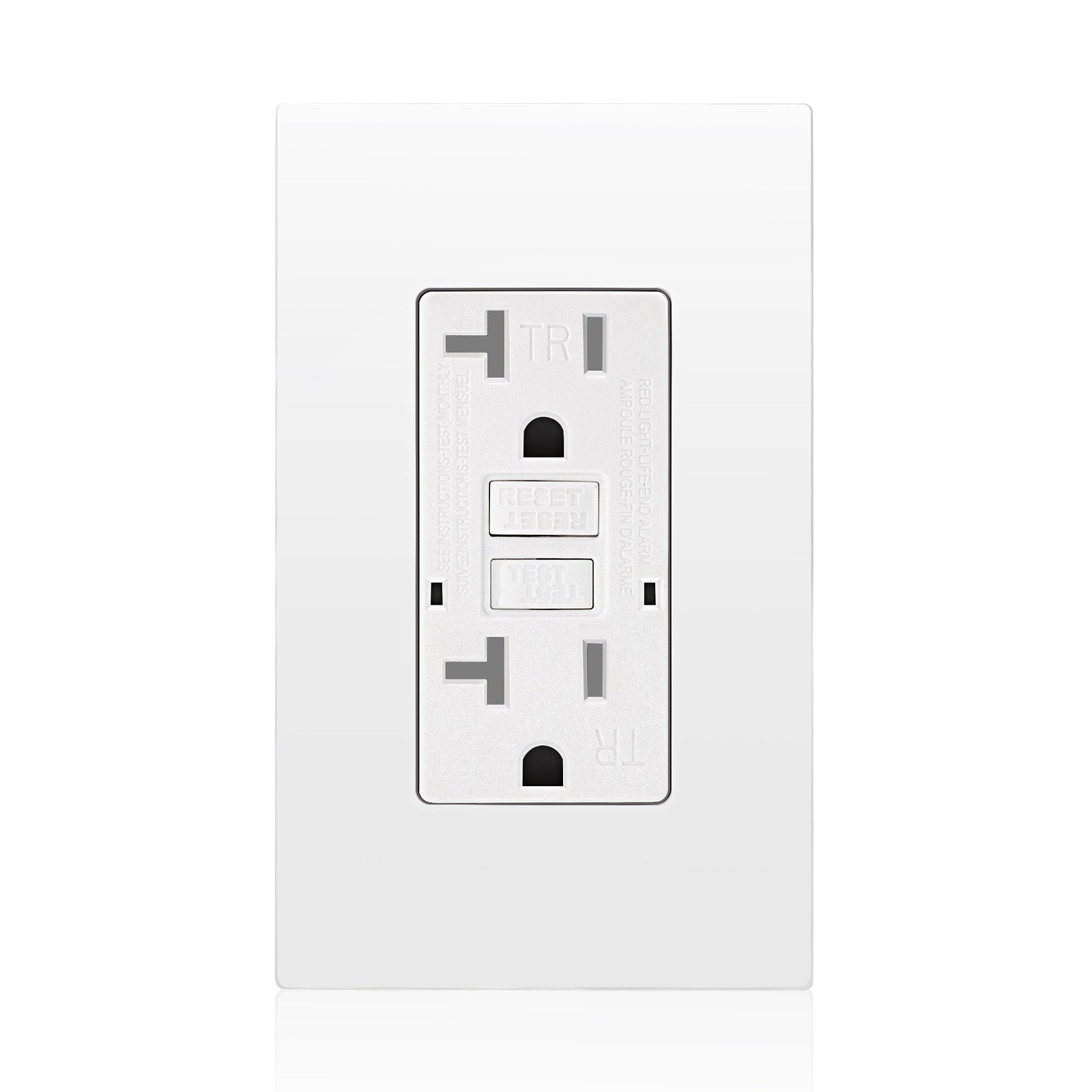 20 Amp WR TR Isolated Ground GFCI Duplex Receptacle 125V Wall Plates Included